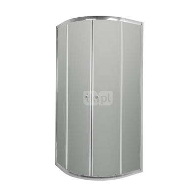 Półokrągła kabina prysznicowa Vitoria szkło grafit