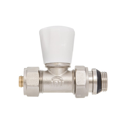 Zawór grzejnikowy do rur Pex – rozmiar 1/2"×16 PROV, prosty