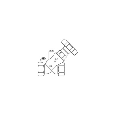 Aquastrom, zawór KFR, z brązu, obustronny gwint wewn. DN 25 - 1, bez kurka opróżniającego
