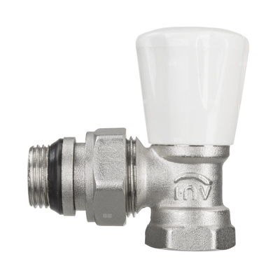 Zawór grzejnikowy ze śrubunkiem do rur stalowych z dławikiem i samouszczelnieniem,kątowy 1/2" PROV