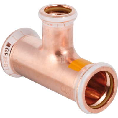 Trójnik GEBERIT Mapress Kupfer Gas redukcja, do gazu Cu 54 mm x 28 mm x 54 mm MZ
