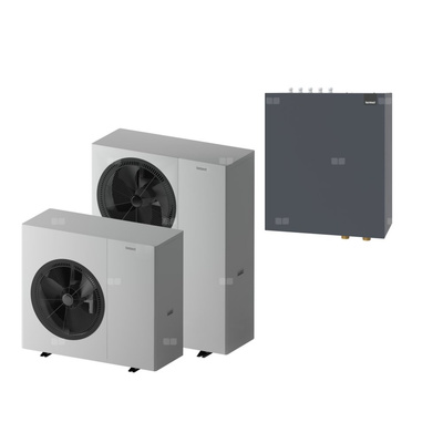 Zestaw 3 - Pompa ciepła powietrzna powietrze-woda monoblok TERMET Heat Platinum 18 EVI/DC 13.3 kW 380 V + Moduł hydrauliczny T-Box 13 Pro PG HP