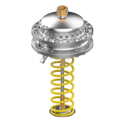 Regulator różnicy ciśnień/przepływu AFPQ, PN 40, 0.10 bar - 0.70 bar, 0.50 bar, 250 cm², Żółty