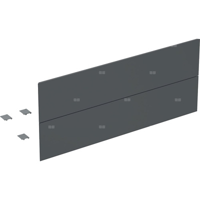 Zestaw frontów szuflad (2 szt.) do dolnej szafki pod umywalkę z dwoma szufladami GEBERIT ONE, kol. czarny matowy szer.1200 mm