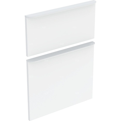 Zestaw frontów szuflad do szafki bocznej GEBERIT, kol. biały wysoki połysk szer.450 mm