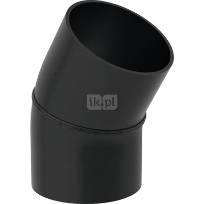 Długi łuk 30' GEBERIT HDPE, PE / polietylen, 250 mm, DN 250 x 250 mm x DN 250 (króciec)