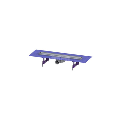 Odpływ liniowy prysznicowy Linearis Compact, L=550, odpływ boczny DN50 z matą fabrycznie zamont. + Sitko + Multistop