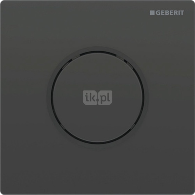 Pneumatyczny zawór spłukujący Geberit do pisuaru, ręczny, Typ 10, czarny , okrągły