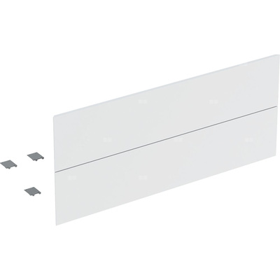 Zestaw frontów szuflad (2 szt.) do dolnej szafki pod umywalkę z dwoma szufladami GEBERIT ONE, kol. biały matowy szer.1200 mm