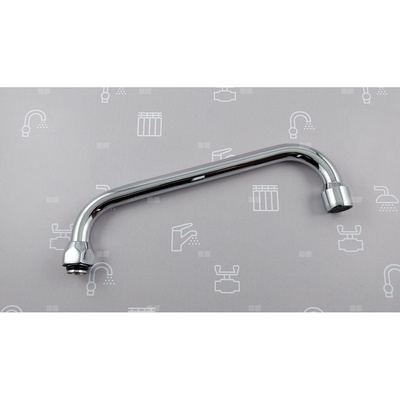 WYLEWKA U FI16/L=220 MM Z NAPOWIETRZACZEM STRUMIENIA CHROM (BAT. STANDARD PO 2020R.)