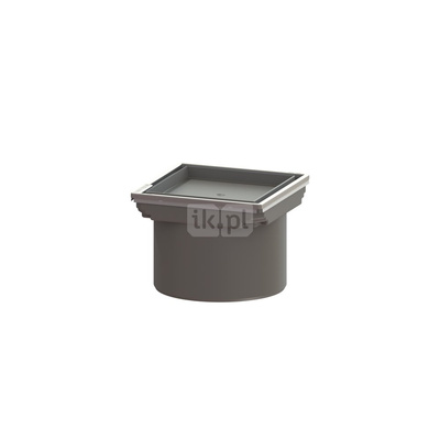 Kratka KESSEL kwadratowa ze stalowai nierdzewnej 110x110mm do wpustu