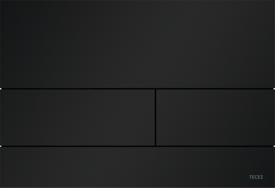 Przycisk spłukujący do WC TECESQUARE metalowy czarny mat 9240833