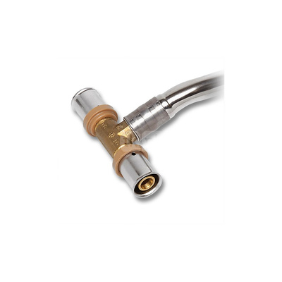 Trójnik SANHA 3fit Press pb-free brąz 16 mm x 15 mm x 16 mm (zz x lut zewnętrzny x zz)