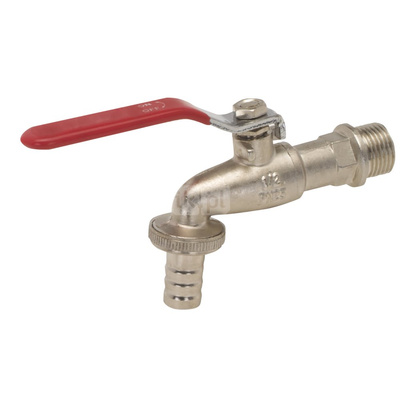 Zawór kulowy czerpalny, przyłącza: gwint zewnętrzny / nypel na wąż, typ V2500, Pnom 1,0 Mpa, 1/2"