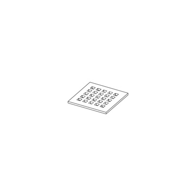 Ruszt ozdobny quadratum 142 x 142 mm do odpływu prysznicowego ze stali nierdzewnej TECE drainpoint S