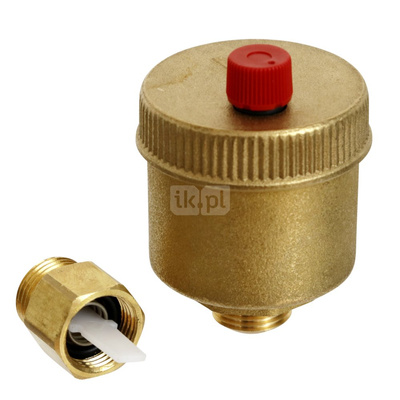 Odpowietrznik automatyczny/ręczny bez zaworu stopowego DUO10/N.R10 NEW DUOVENT 3/8" CON RIA 3/8"