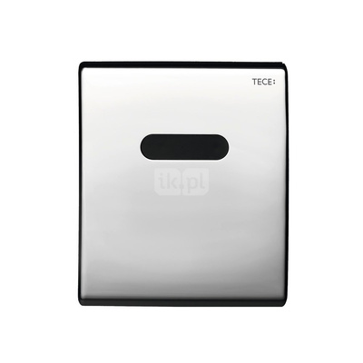 Mechanizm spłukujący elektroniczny TECEplanus do pisuaru, zasilany bateryjnie 6V, chrom połysk