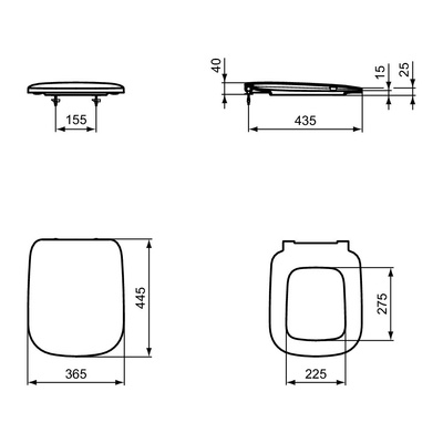 ESEDRA DESKA ZAWIASY METALOWE