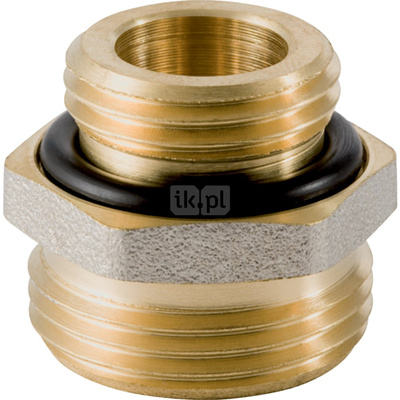 Złączka GEBERIT MeplaTherm, mosiądz nikiel (niklowanie) / mosiądz (niklowanie), 3/4'' (GZ x eurokonus)