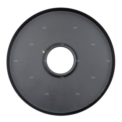 Maskownica do baterii podtynkowej bez przełącznika okrągła, czarny