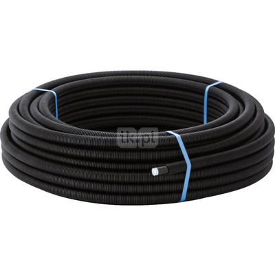 Rura PE-RT II/AL/PE-RT II GEBERIT Mepla 20 mm x 2.5 mm, izolacja kolor czarny z rurą osłonową - kręgi 50m wielowarstwowa gładka
