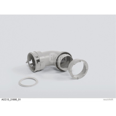 Przyłączeniowy łącznik przejściowy, kolano 90 st., fi75/62 mm