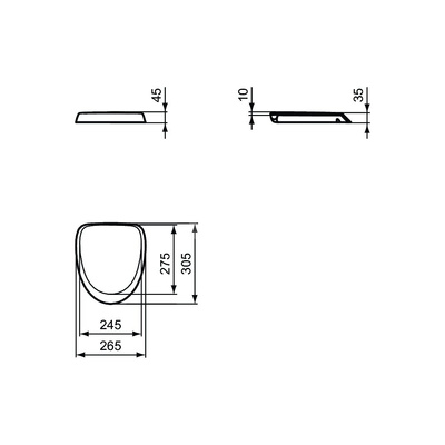 CONNECT POKRYWA PISUARU