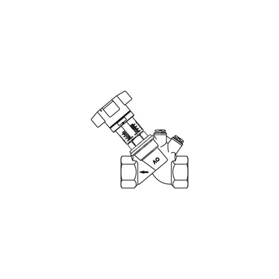Aquastrom C, DN 15, GW-GW, zawór równoważący do przewodów cyrkulacyjnych, z brązu, bez termometru, bez izolacji