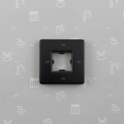 Rozeta ramienia natrysku do zestawu podtynkowego MOKAIT, LOGON BLACK