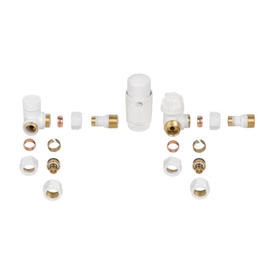 Komplet termostatyczny osiowy biały INVENA PROV