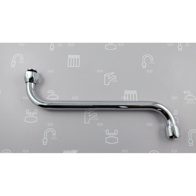 WYLEWKA S FI16/L=250 MM Z NAPOWIETRZACZEM STRUMIENIA CHROM (BAT. STANDARD PO 2020R.)