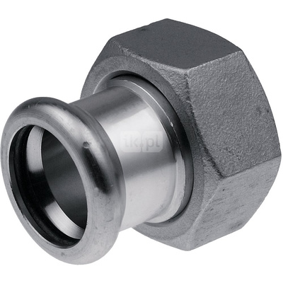 Półśrubunek z płaskim uszczelnieniem GW Inox - 42 G1 3/4"