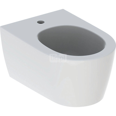 Bidet wiszący Geberit ONE, ukryte mocowania: T=54cm, Przelew=Niewidoczny, Biały / KeraTect