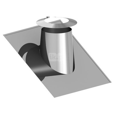 Przejście przez dach 16-25st. stal nierdzewna z płytą Pb+kołnierz fi180/350mm