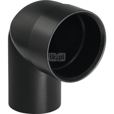Kolano przyłączeniowe 90' GEBERIT HDPE, polietylen, 46 mm x 40 mm (króciec)
