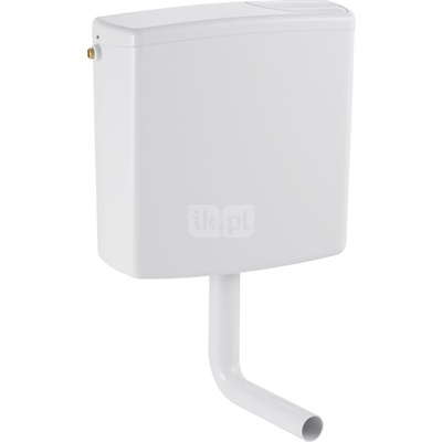 Spłuczka natynkowa GEBERIT AP140, 405 x 410 x 138 mm, sposób zawieszenia:niski, biały-alpin