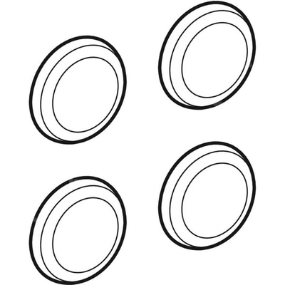 Zestaw zaślepek Geberit myDay (4 szt.): Szary