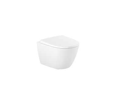 Zestaw miska WC podwieszana Roca Ona Compacto 48cm z deską wolnoopadającą biały A34H689000