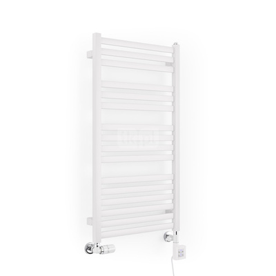 Grzejnik drabinkowy Concept By TERMA MALTA, podłączenie SX, wym. 960 x 500 mm, kolor biały drogowy RAL9016, moc 418W