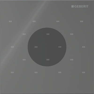 Elektroniczny zawór spłukujący Geberit do pisuaru, zasilanie 230V, Typ 40, szkło lava, okrągły