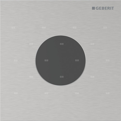 Płyta przykrywająca Geberit typ 40, okrągła: Szczotkowany, powlekany easy-to-clean