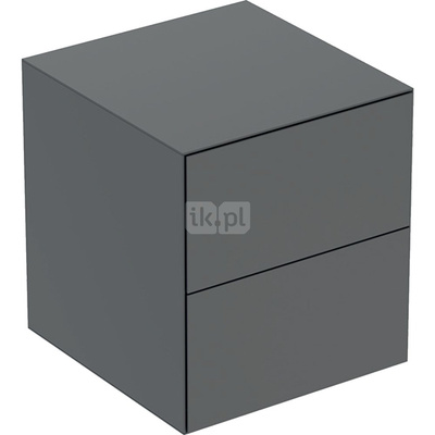 Szafka boczna Geberit ONE, z dwoma szufladami: 45x49.2x47cm, Lava / Lakierowany matowy