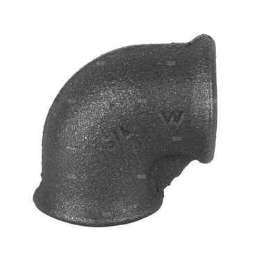 Kolano czarne nakrętne 90, typ A1, Z GW/GW