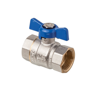 Zawór kulowy typ ciężki Invena PROV z pokrętłem motylkowym, z GW/GW