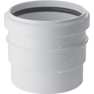 Złączka przejściowa Geberit do PVC: d=90mm, d1=100mm, d2=94mm, Biały-alpin