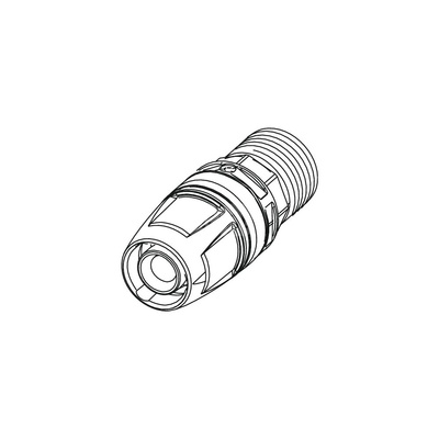Nypel TECE logo dwuczęściowy, mosiądz, 50 mm x 1 1/2'' (pz x GZ)