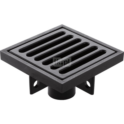 Wpust Geberit PE, kratka szczelinowa 15 x 15 cm: d=50mm