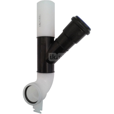 Kolano spustowe z przyłączem do odciągu zapachu DN 50 z uszczelkami O - ring (przyłącze z prawej strony) TECE profil