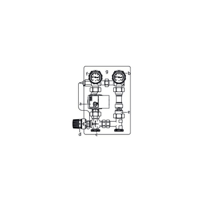 Regumat RA-130 TOP, DN 25, z pompą Wilo PARA 25-130/6-43/SC-3