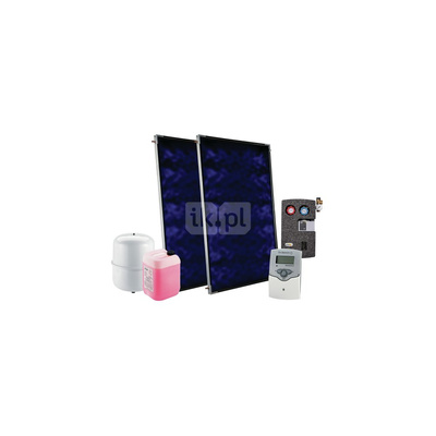 Inisol Uno SLIM 2K-5 Zestaw solarny ze wsparciem hydraulicznym na dach pochyły pokrycie ceramiczne